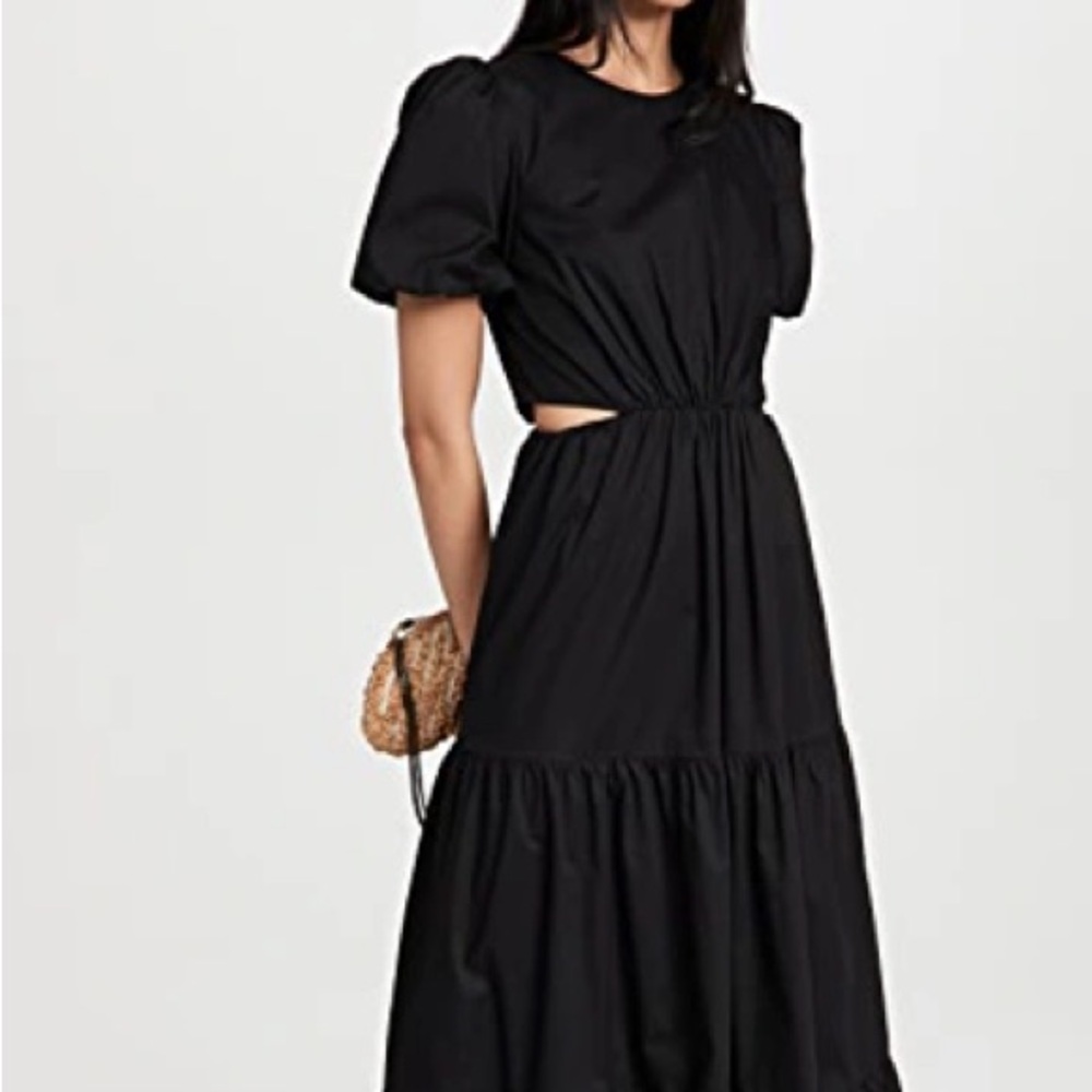 WAYF Large Black Cutout Maxi Dress